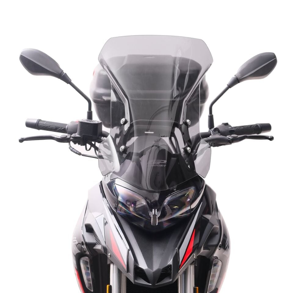 GP Kompozit Benelli TRK 251 2019-2023 Uyumlu Ön Tur Camı Füme 51 cm
