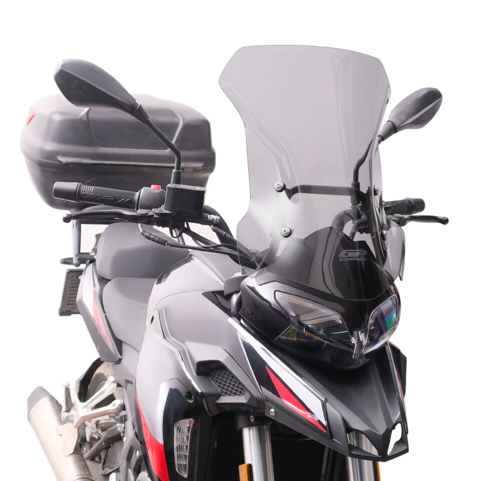 GP Kompozit Benelli TRK 251 2019-2023 Uyumlu Ön Tur Camı Füme 51 cm