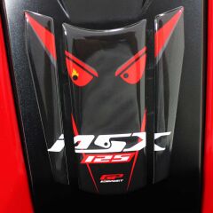 GP Kompozit Honda MSX125 2012-2018 Uyumlu Tank Pad Seti Siyah-Kırmızı