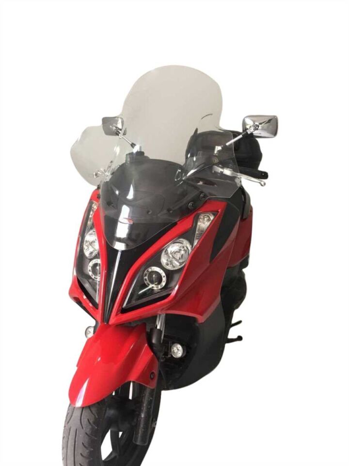 GP Kompozit Kymco Downtown 300i 2010-2015 Uyumlu Ön Cam Şeffaf