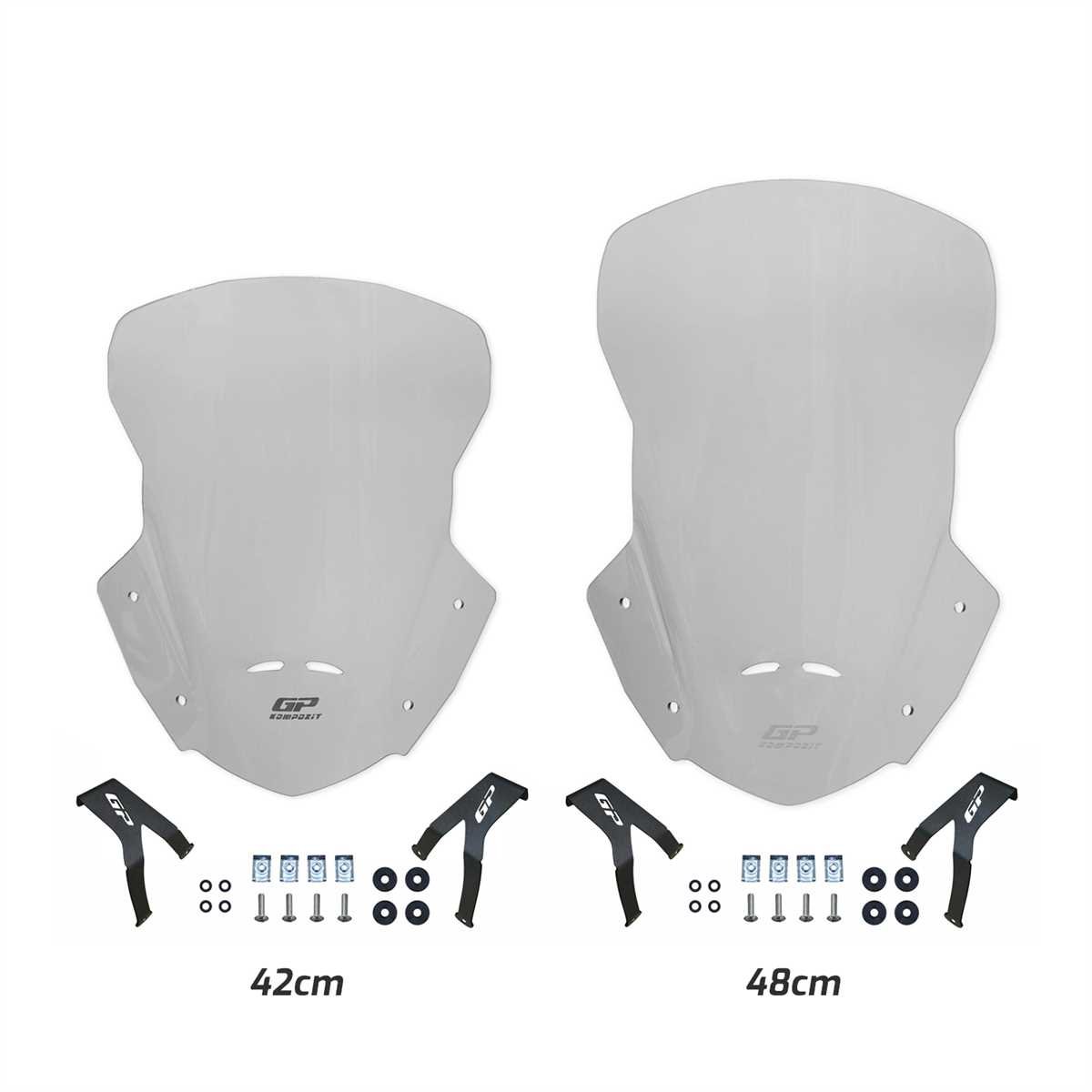 GP Kompozit Honda CRF250L / CRF300L 2013-2020 Uyumlu Tur Camı Füme