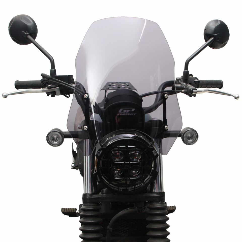 GP Kompozit Honda CL 250 2023-2025 Uyumlu Ön Cam Şeffaf 39 cm