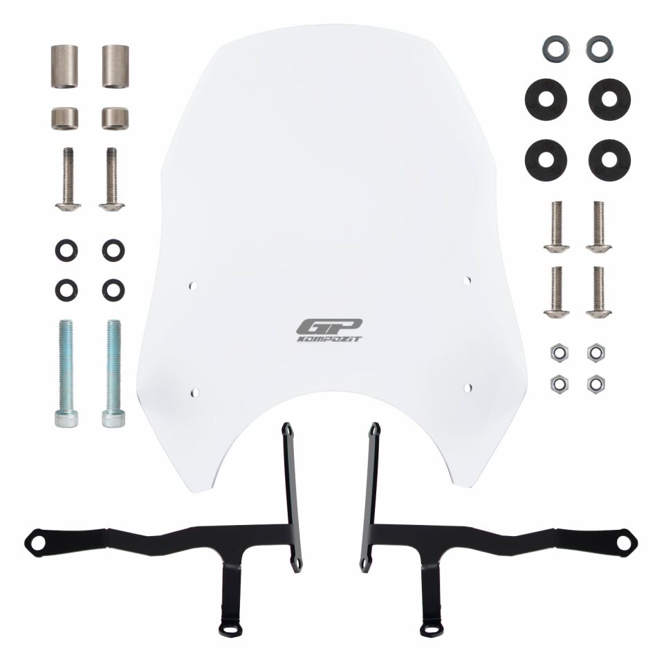 GP Kompozit Honda CL 250 2023-2025 Uyumlu Ön Cam Şeffaf 39 cm