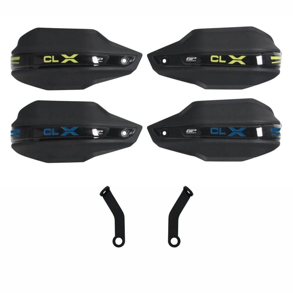 GP Kompozit CF Moto 250 CL-X 2022-2026 Uyumlu Plastik Elcik Koruma Siyah MAVİ