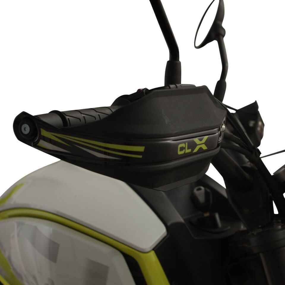 GP Kompozit CF Moto 250 CL-X 2022-2026 Uyumlu Plastik Elcik Koruma Siyah SARI