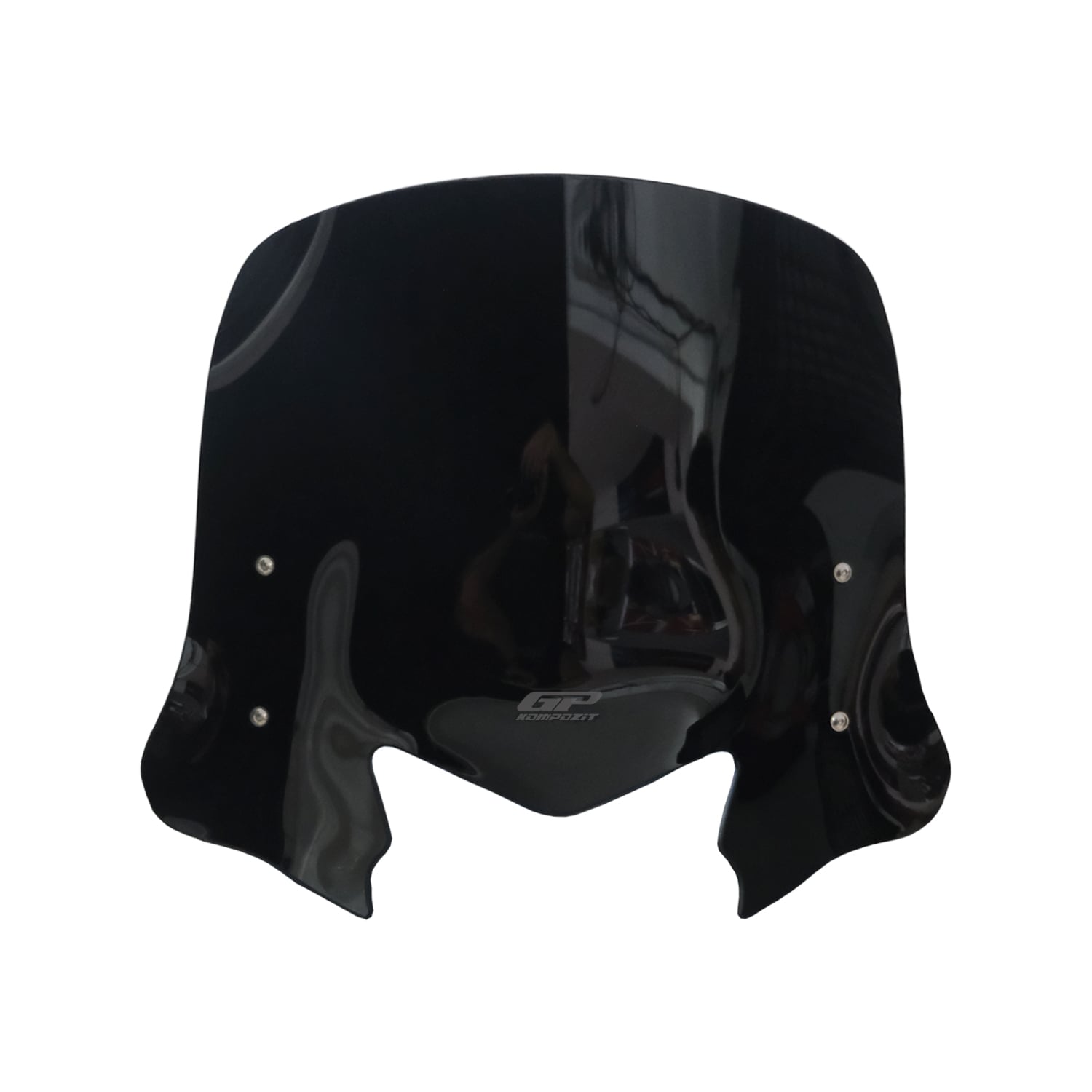 GP Kompozit Honda Dio 2021-2025 Uyumlu Kısa Ön Cam Siyah 41 cm