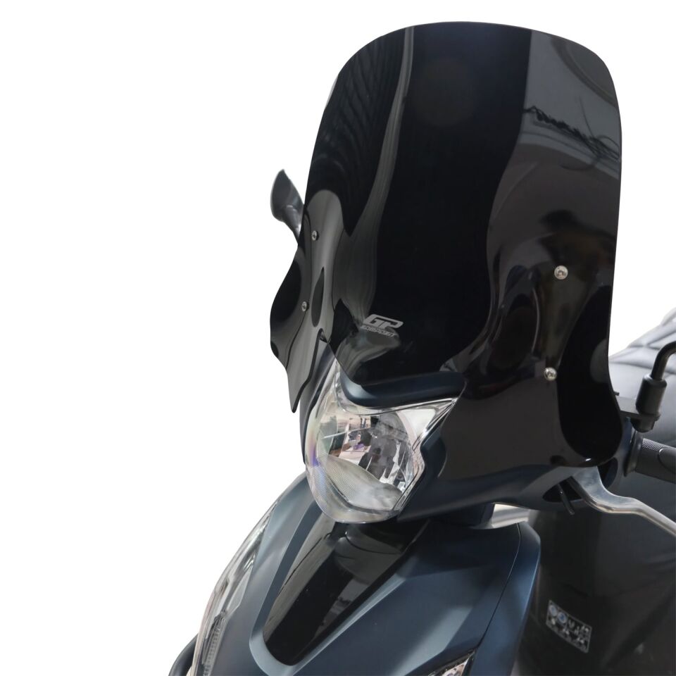 GP Kompozit Honda Dio 2021-2025 Uyumlu Kısa Ön Cam Siyah 41 cm