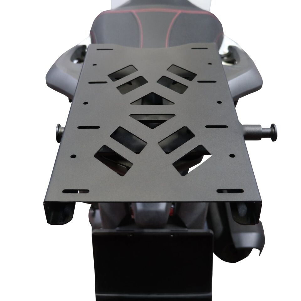 GP Kompozit Honda SH 125 2024-2025 Uyumlu Pratik Tak-Çıkar Kızaklı Arka Çanta Demiri Siyah