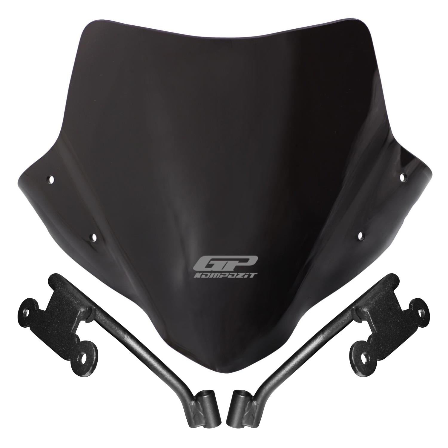 GP Kompozit Honda CB750 Hornet 2023-2024 Uyumlu Ön Cam Siyah 28 cm