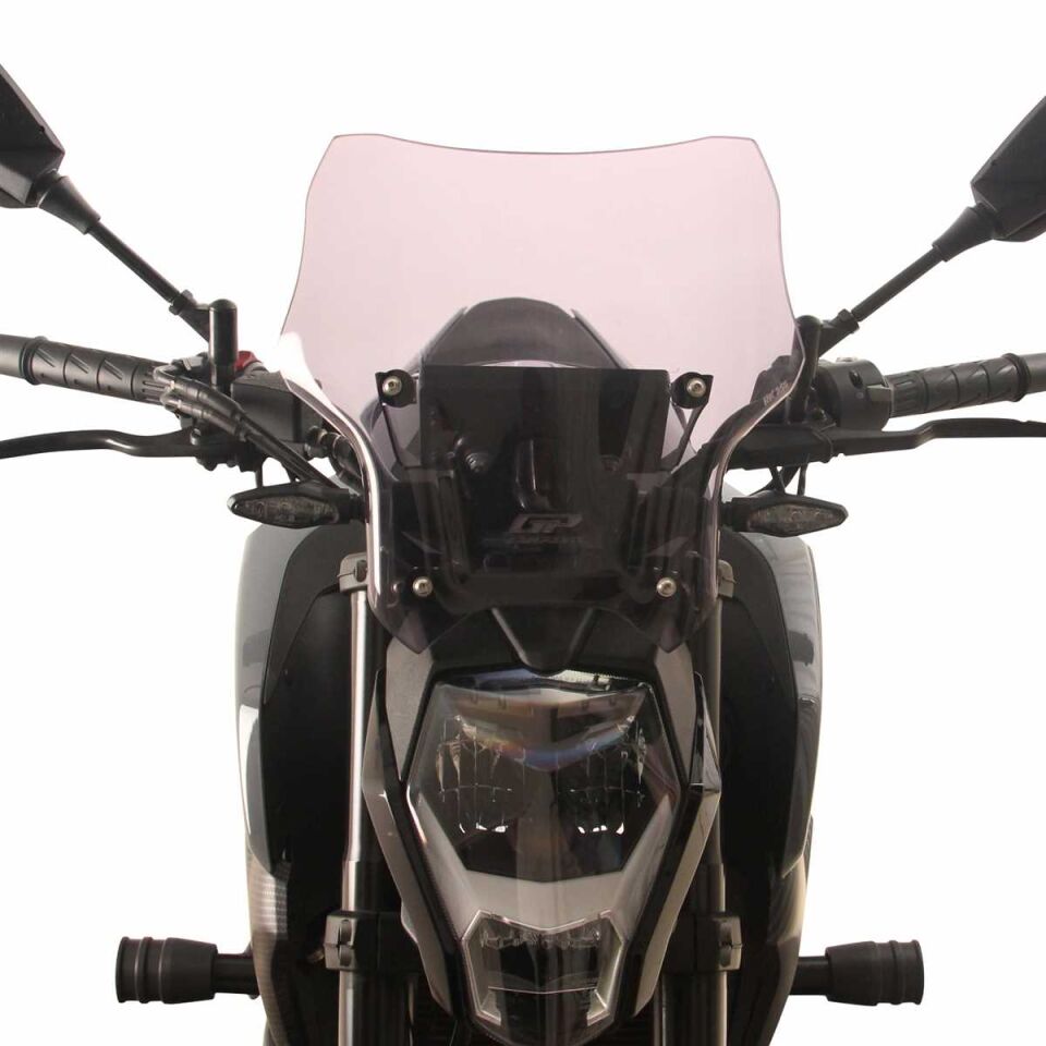 GP Kompozit CF Moto 250 NK 2023-2024 Uyumlu Spor Ön Cam Füme