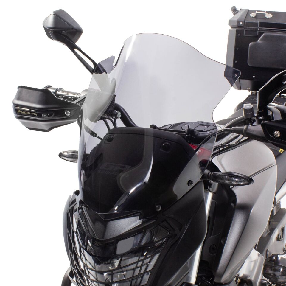 GP Kompozit Bajaj Dominar 250 / 400 2017-2026 Uyumlu Kısa Ön Cam Şeffaf 37 cm
