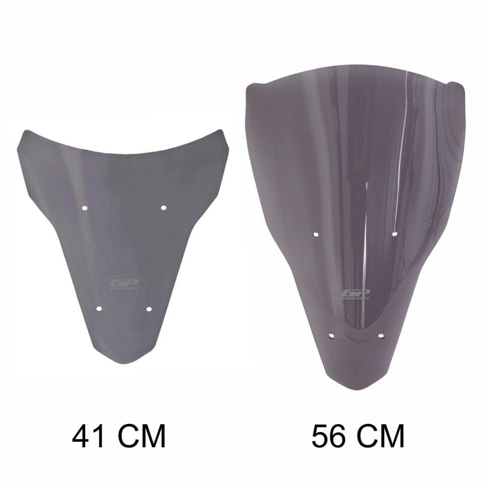 GP Kompozit Yamaha MT-07 Tracer 2020-2024 Uyumlu Ön Cam Füme 56 cm