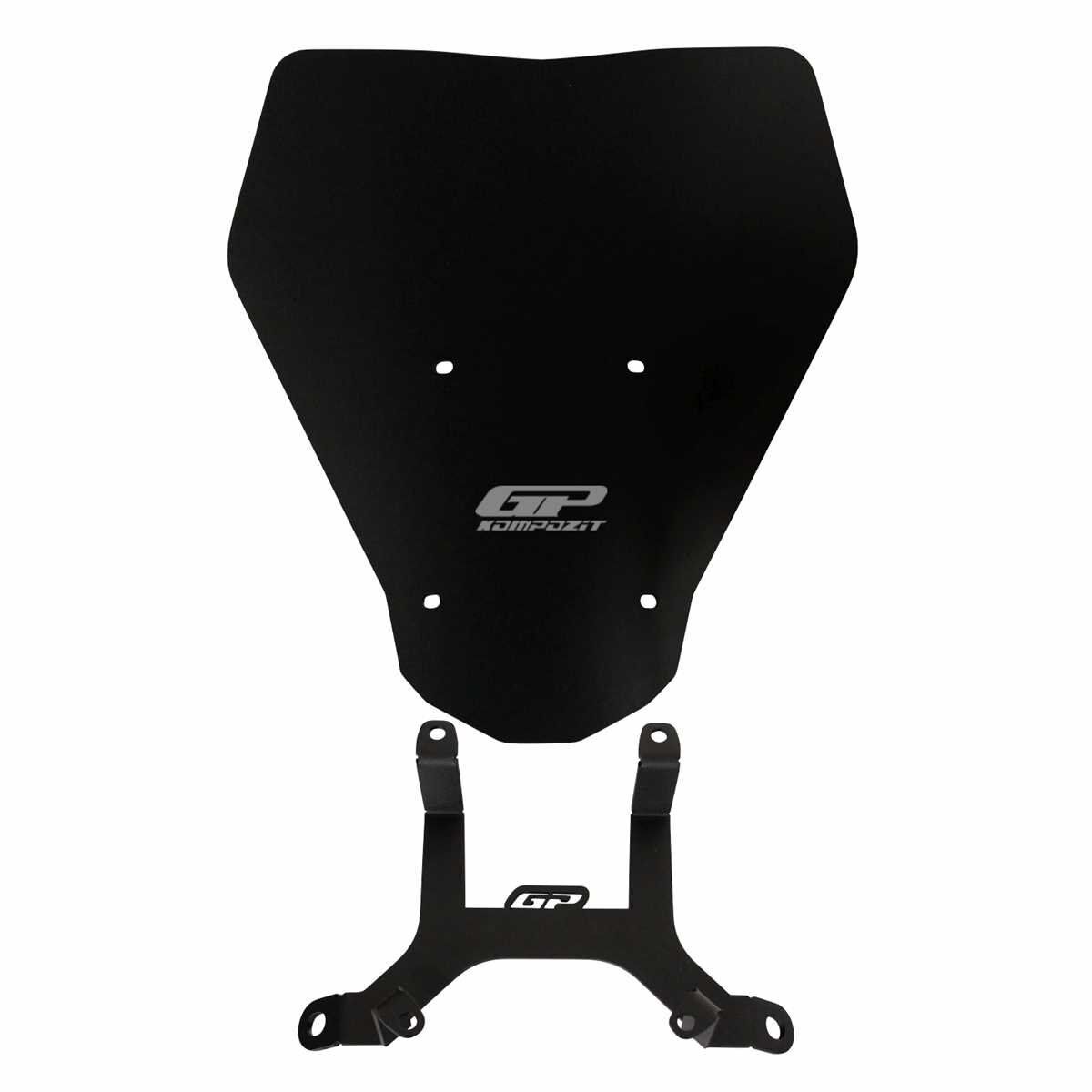 GP Kompozit KTM Duke 250 2024 Uyumlu Ön Cam Siyah
