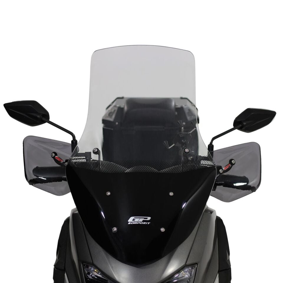 GP Kompozit Yamaha NMAX 125 / 155 2015-2020 Uyumlu Baskılı Ön Tur Camı Şeffaf 72 cm