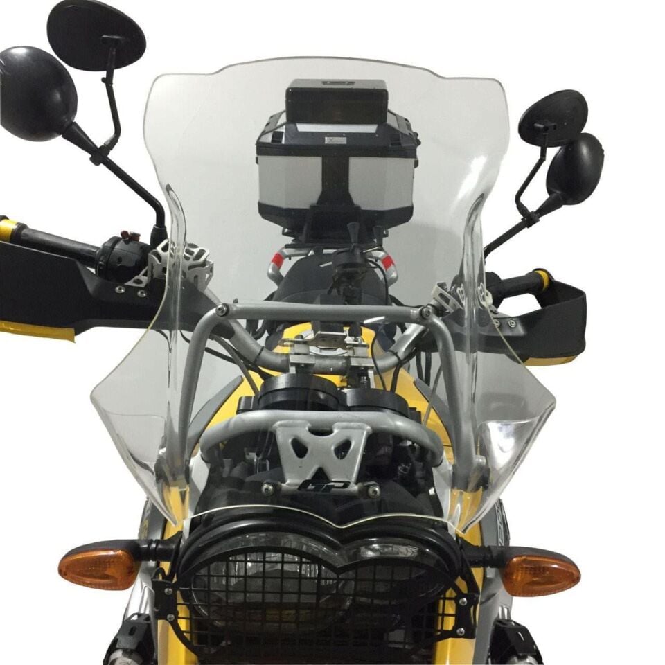 GP Kompozit BMW R 1200 GS / ADV 2004-2012 Uyumlu Ön Cam Şeffaf 49 cm
