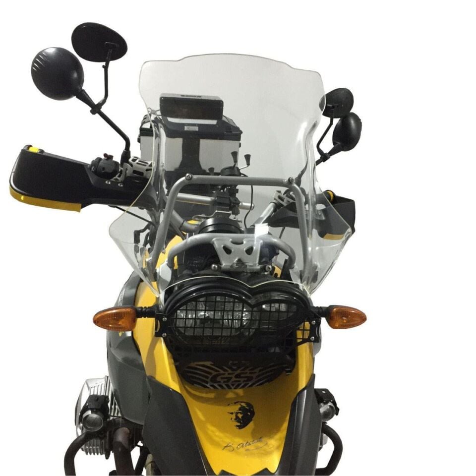 GP Kompozit BMW R 1200 GS / ADV 2004-2012 Uyumlu Ön Cam Şeffaf 49 cm