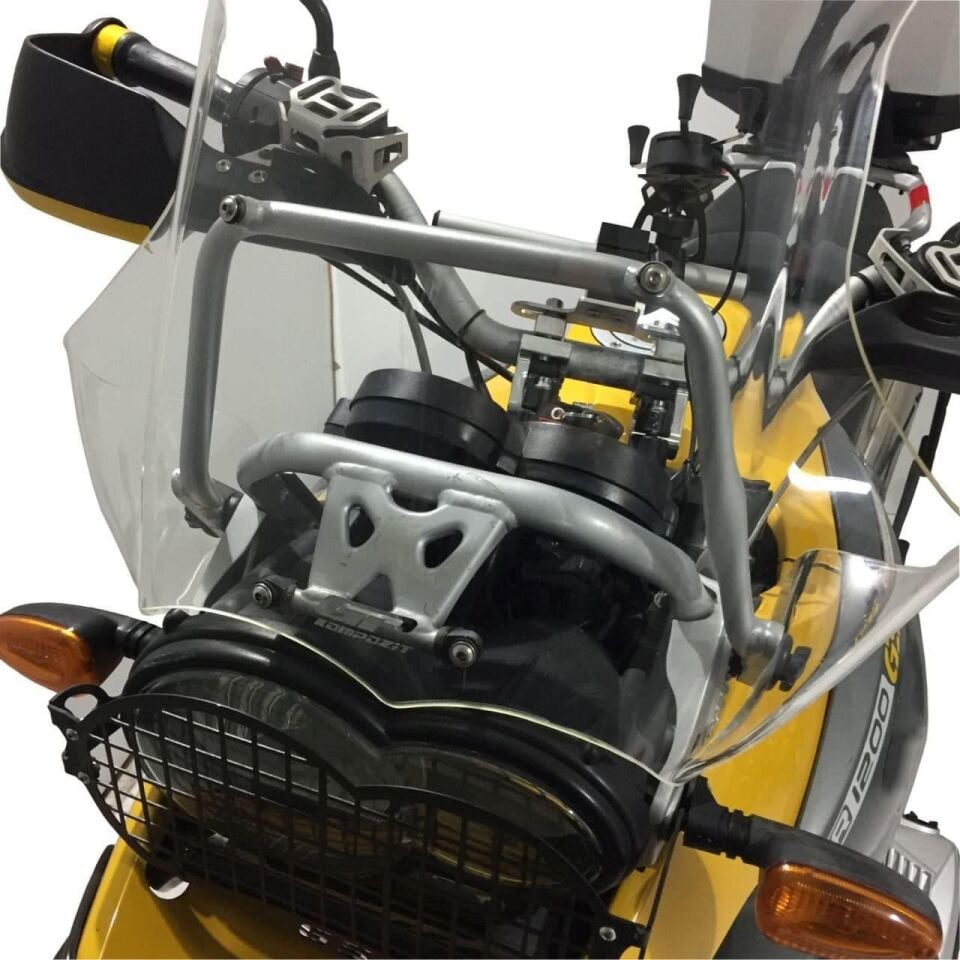 GP Kompozit BMW R 1200 GS / ADV 2004-2012 Uyumlu Ön Cam Şeffaf 49 cm