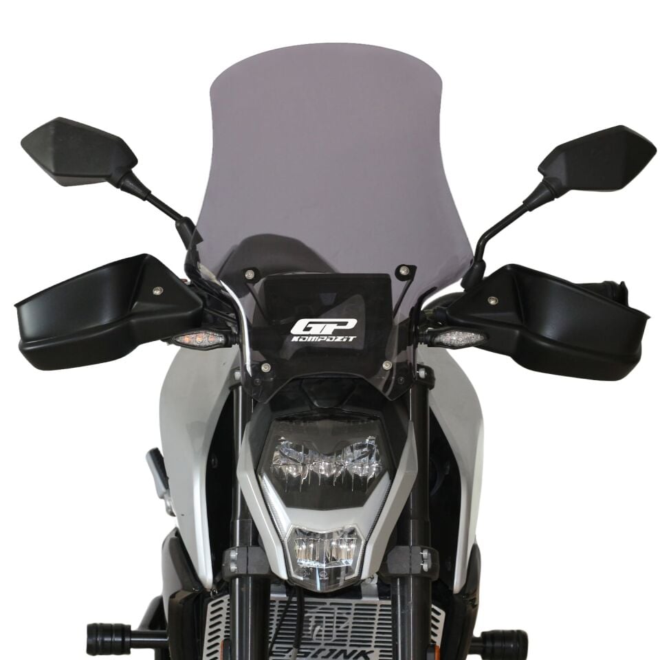 GP Kompozit CF Moto 250 NK 2018-2022 Uyumlu Ön Cam Şeffaf 49 cm