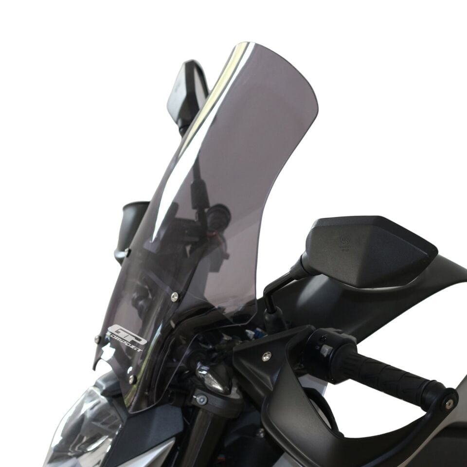 GP Kompozit CF Moto 250 NK 2018-2022 Uyumlu Ön Cam Şeffaf 49 cm