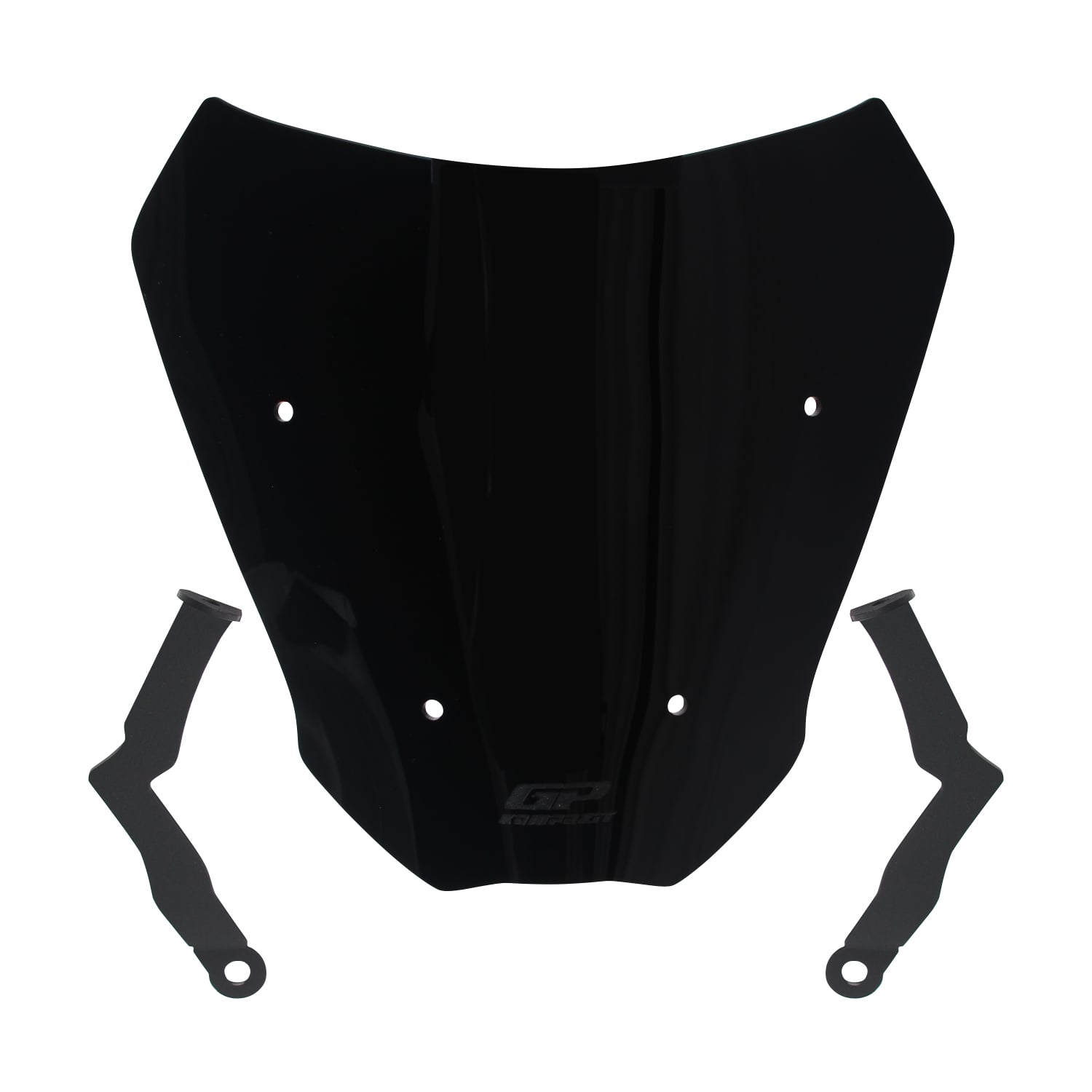 GP Kompozit CF Moto 250 CL-X 2022-2026 Uyumlu Kısa Ön Cam Siyah 27 cm