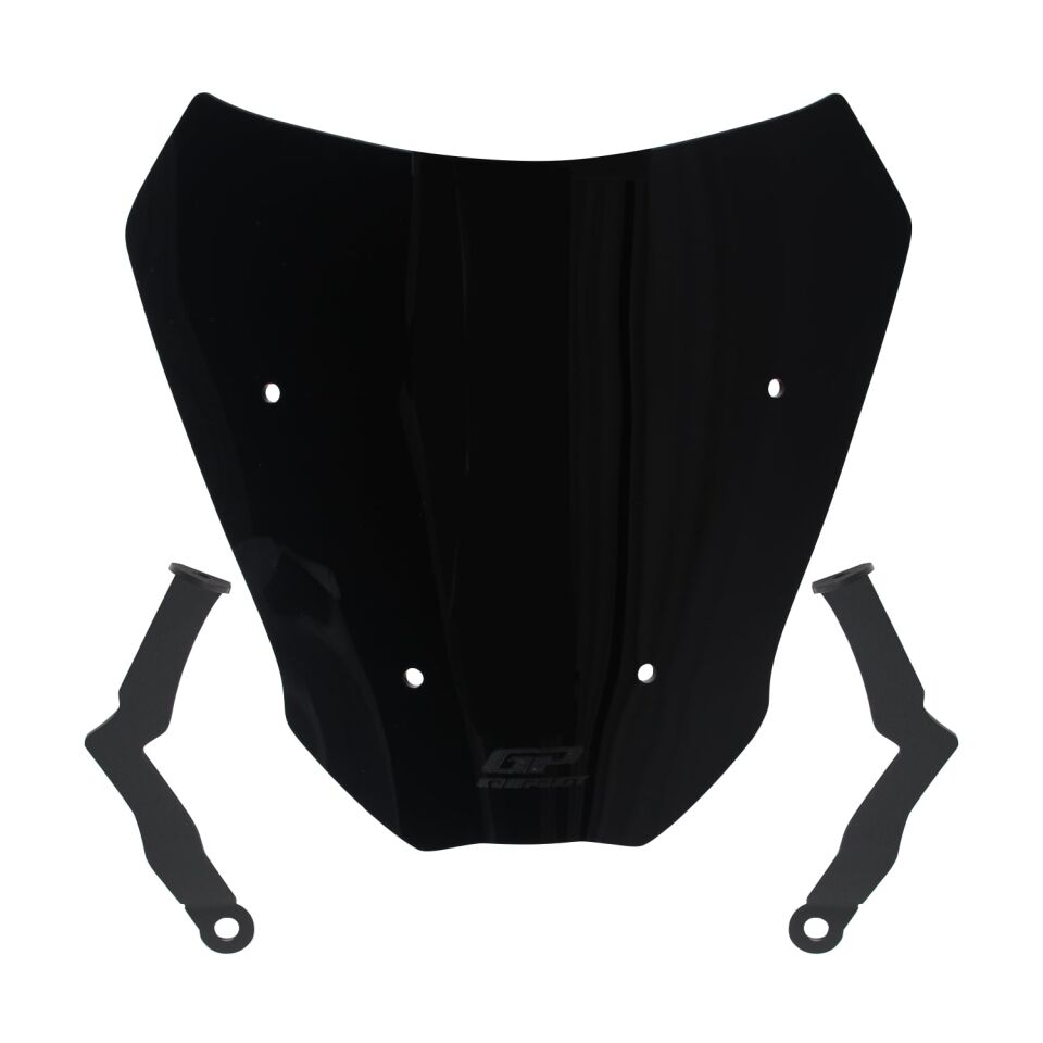GP Kompozit CF Moto 250 CL-X 2022-2026 Uyumlu Kısa Ön Cam Siyah 27 cm
