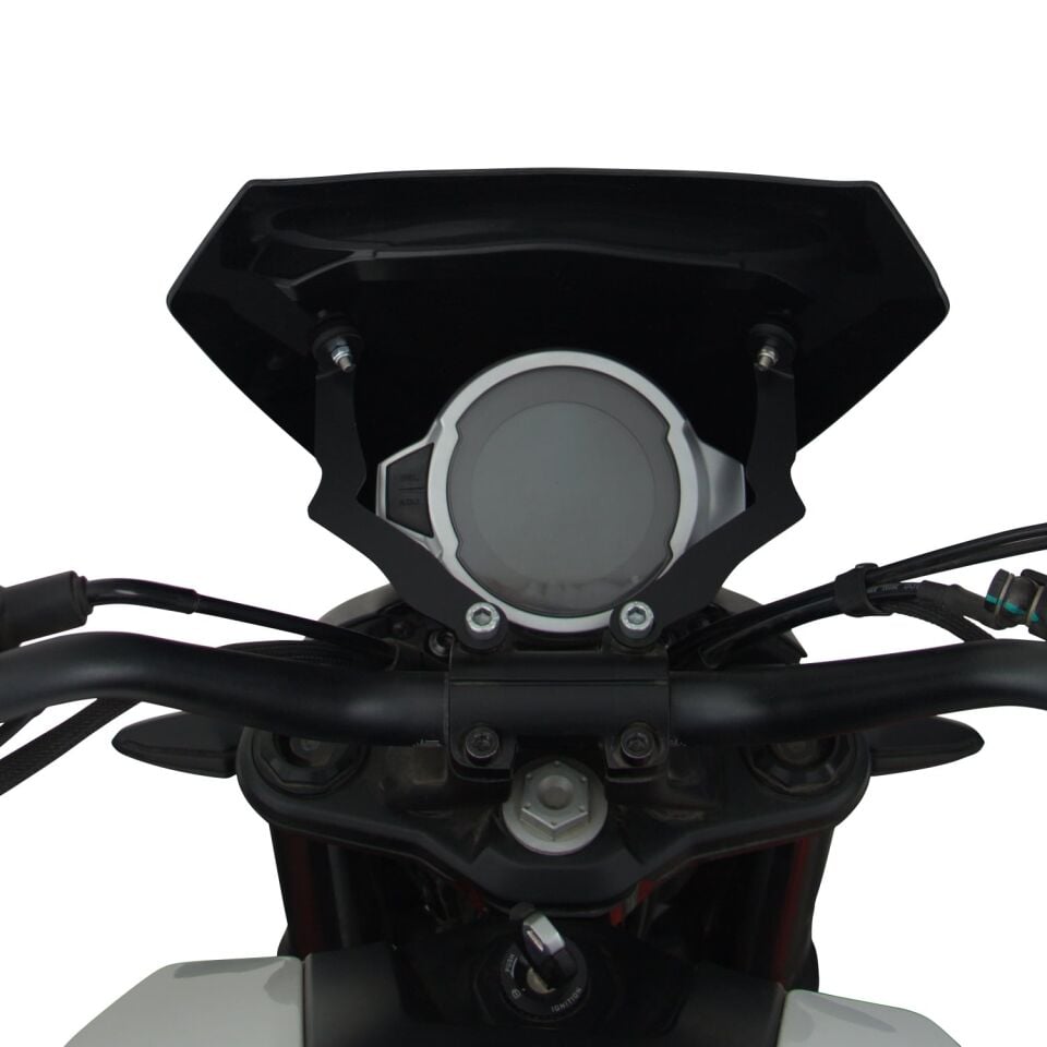 GP Kompozit CF Moto 250 CL-X 2022-2026 Uyumlu Kısa Ön Cam Siyah 27 cm