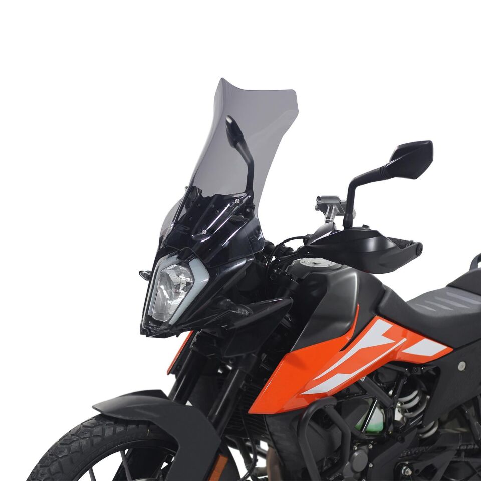 GP Kompozit KTM 250 / 390 Adventure 2020-2024 Uyumlu Ön Cam Şeffaf 49 cm