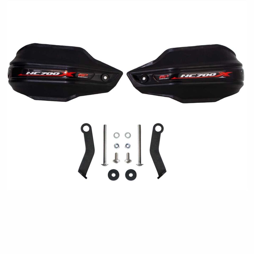 GP Kompozit Honda NC 700 X 2012-2020 Uyumlu Plastik Elcik Koruma Siyah
