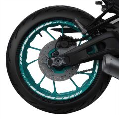 GP Kompozit Yamaha MT-07 2014-2023 Uyumlu Jant Şeridi Reflektif Gri