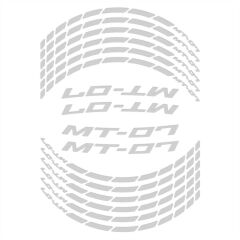GP Kompozit Yamaha MT-07 2014-2023 Uyumlu Jant Şeridi Reflektif Gri
