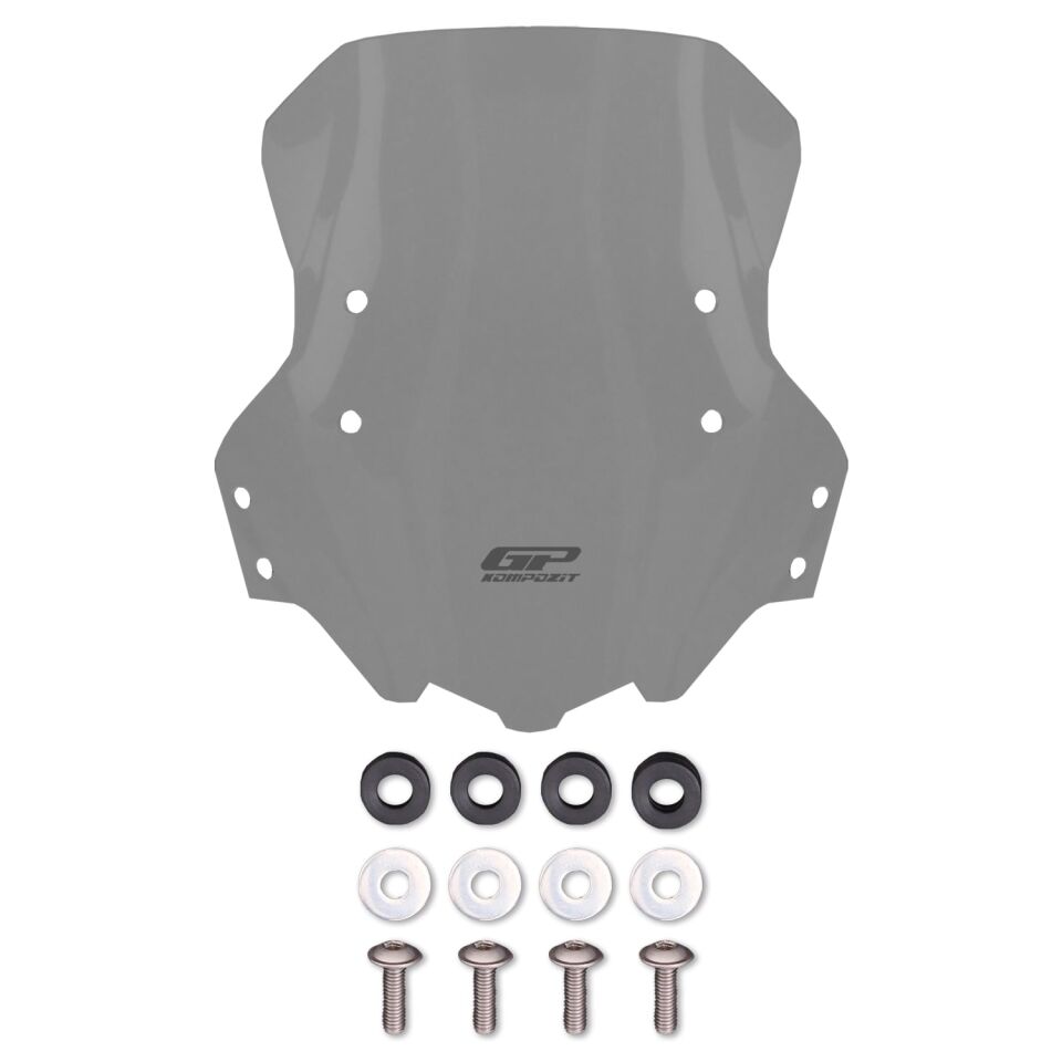 GP Kompozit Benelli TRK 502 / 502X 2018-2023 Uyumlu Ön Cam Füme 41 cm