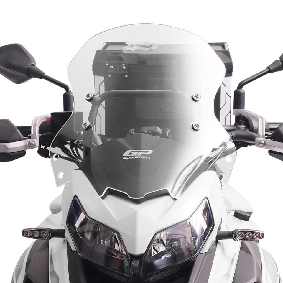 GP Kompozit Benelli TRK 502 / 502X 2018-2023 Uyumlu Ön Cam Şeffaf 41 cm