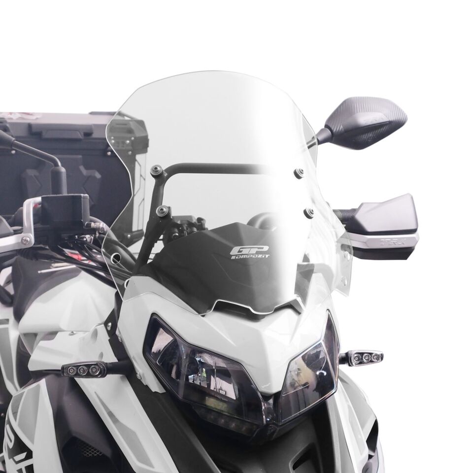 GP Kompozit Benelli TRK 502 / 502X 2018-2023 Uyumlu Ön Cam Şeffaf 41 cm