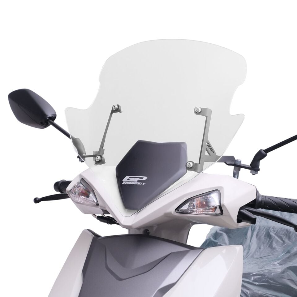 GP Kompozit Suzuki Avenis 125 2023-2024 Uyumlu Ön Cam Şeffaf 46 cm