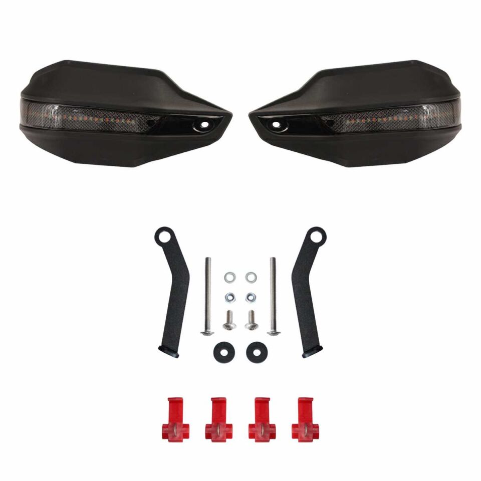 GP Kompozit Bajaj Pulsar N 250 2022-2024 Uyumlu Led Sinyalli Elcik Koruma Siyah