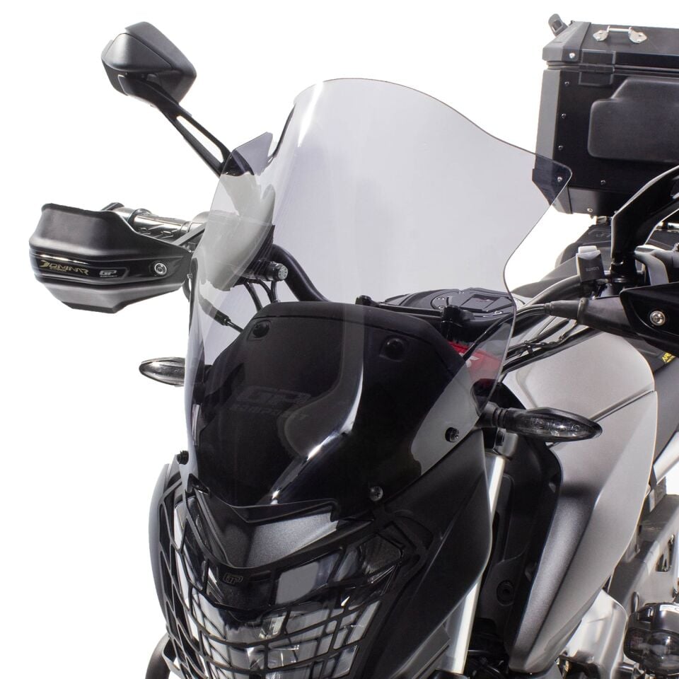 GP Kompozit Bajaj Dominar 250 / 400 2017-2026 Uyumlu Kısa Ön Cam Siyah 37 cm