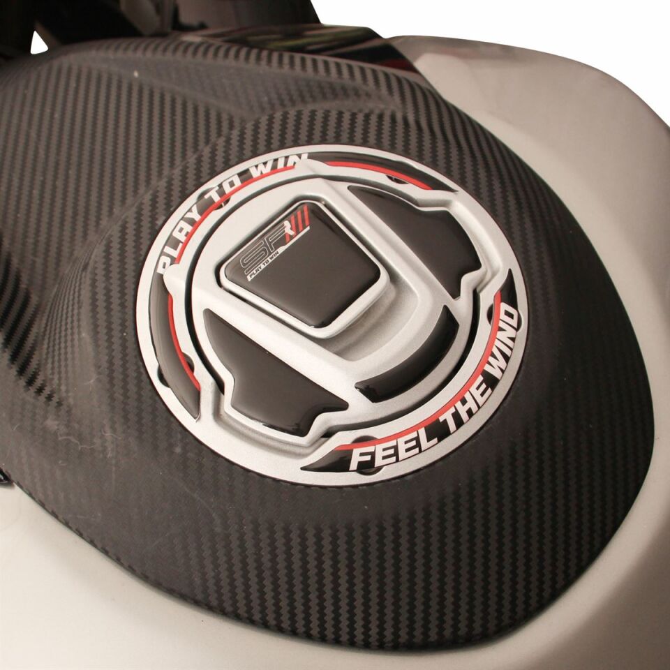 GP Kompozit CF Moto 450 SR 2023-2024 Uyumlu Tank Pad Seti Kırmızı