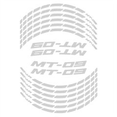 GP Kompozit Yamaha MT-09 2013-2023 Uyumlu Jant Şeridi Reflektif Gri