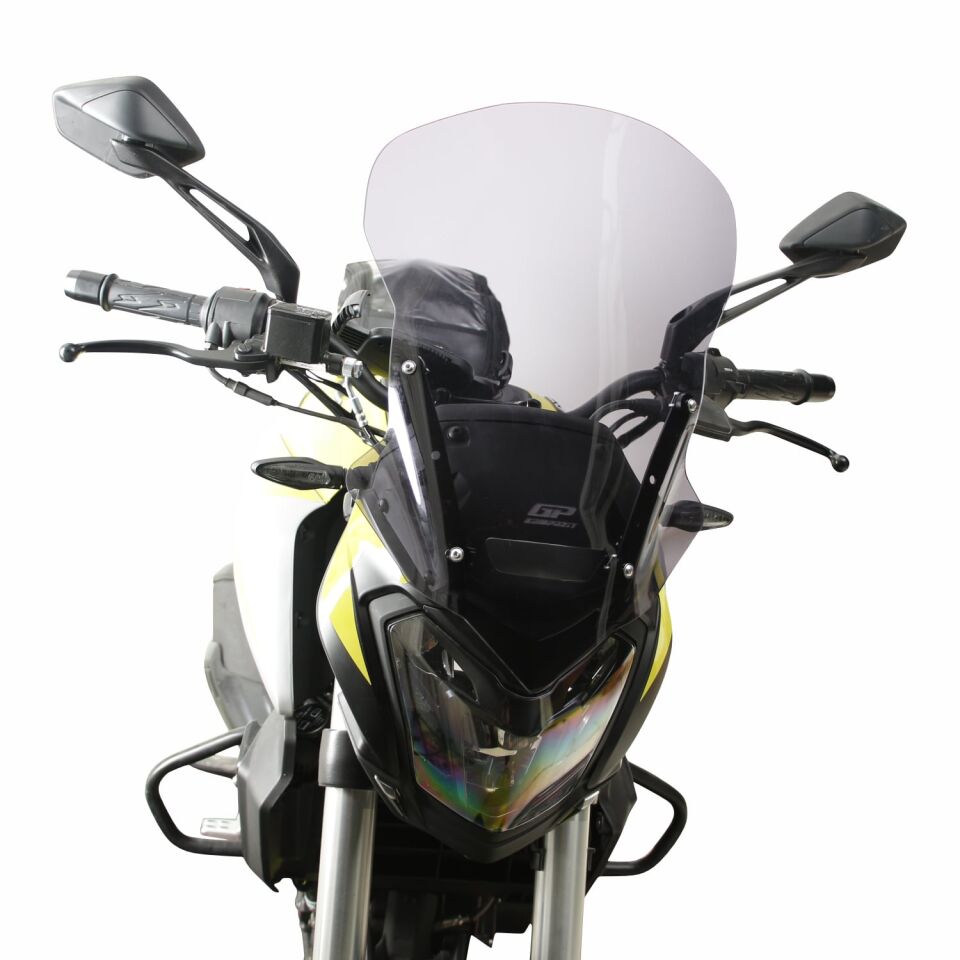 GP Kompozit Bajaj Dominar 250 / 400 2017-2026 Uyumlu Ön Cam Şeffaf 48 cm