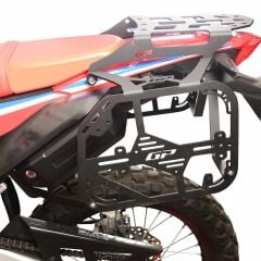 GP Kompozit Honda CRF250 Rally 2021-2024 Uyumlu Yan Çanta Demiri Siyah