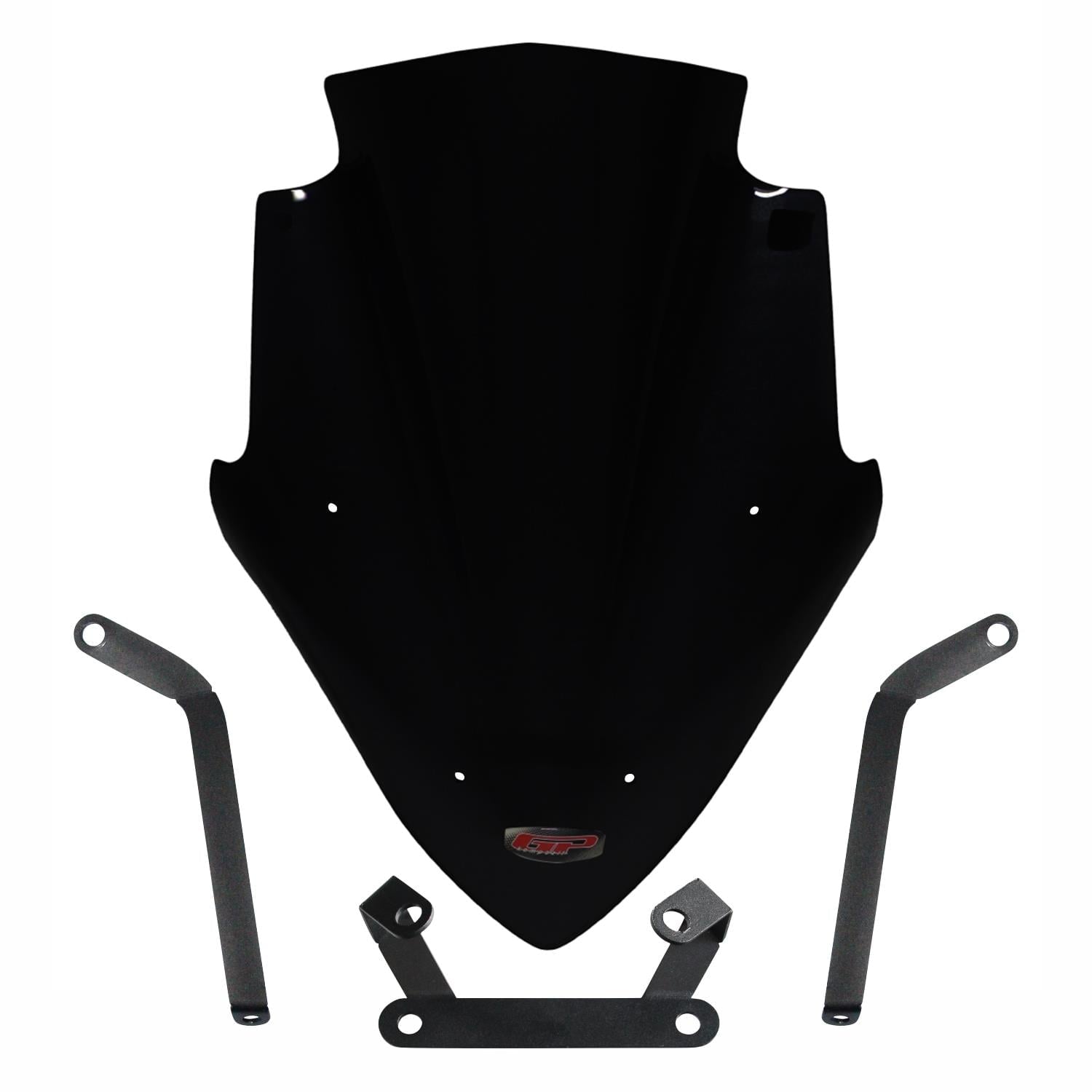 GP Kompozit Bajaj Pulsar NS 200 2011-2024 Uyumlu Ön Cam Siyah 47 cm 