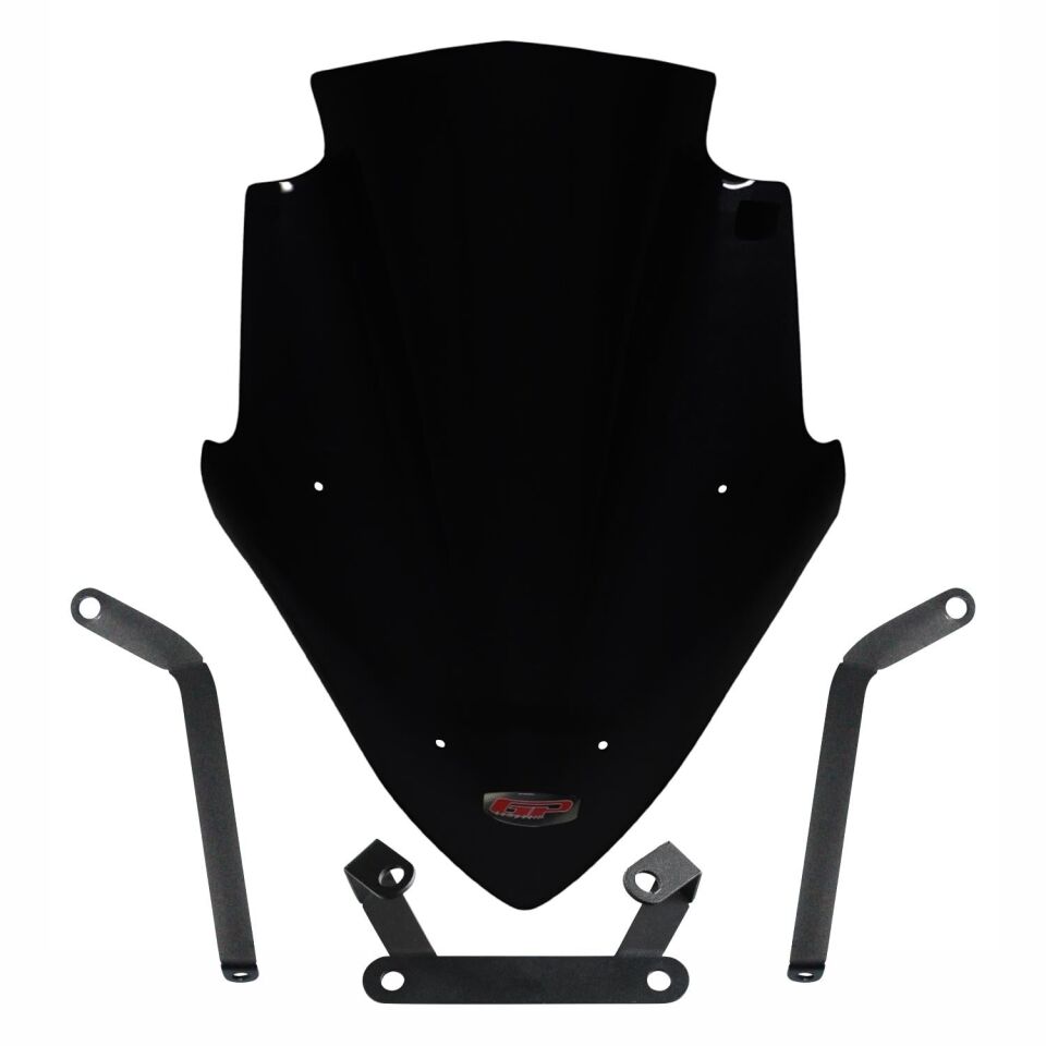 GP Kompozit Bajaj Pulsar NS 200 2011-2024 Uyumlu Ön Cam Siyah 47 cm 