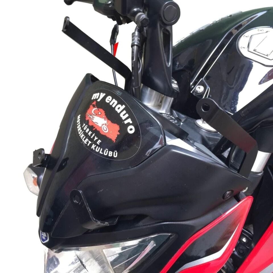 GP Kompozit Bajaj Pulsar NS 200 2011-2024 Uyumlu Uzun Tur Camı Füme 59 cm