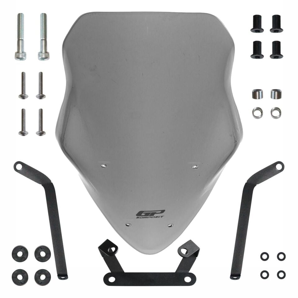 GP Kompozit Bajaj Pulsar NS 200 2011-2024 Uyumlu Uzun Tur Camı Füme 59 cm