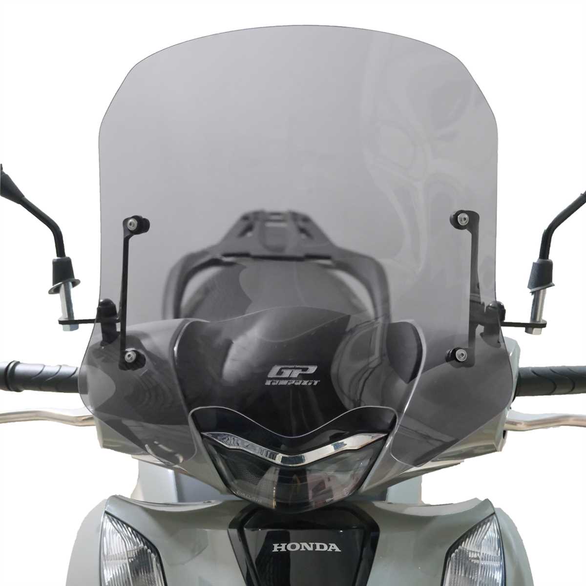 GP Kompozit Honda SH 125 2024 Uyumlu Kısa Ön Cam Füme