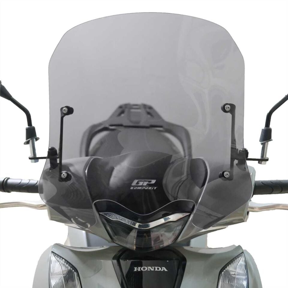 GP Kompozit Honda SH 125 2024 Uyumlu Kısa Ön Cam Füme