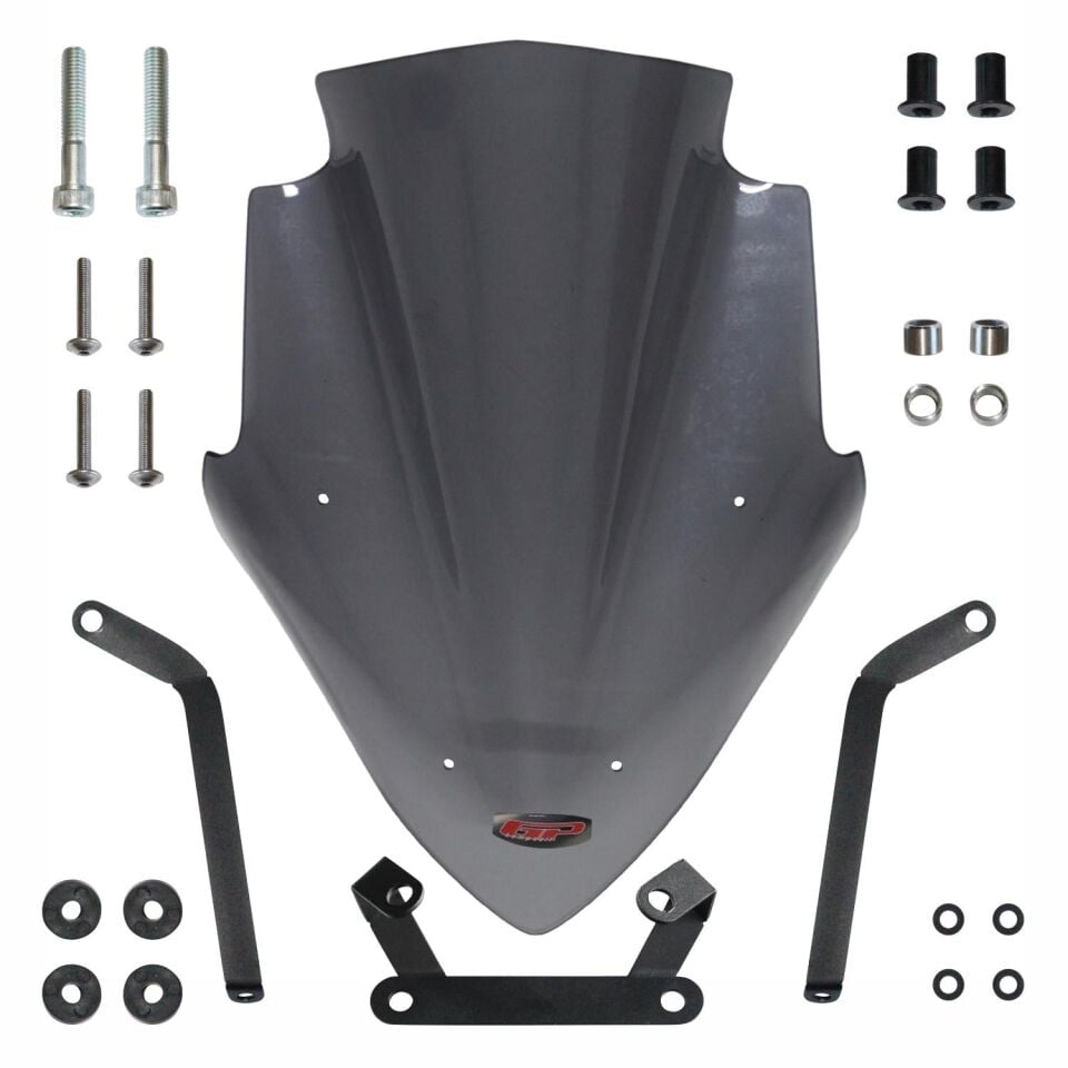 GP Kompozit Bajaj Pulsar NS 200 2011-2024 Uyumlu Ön Cam Füme 47 cm 