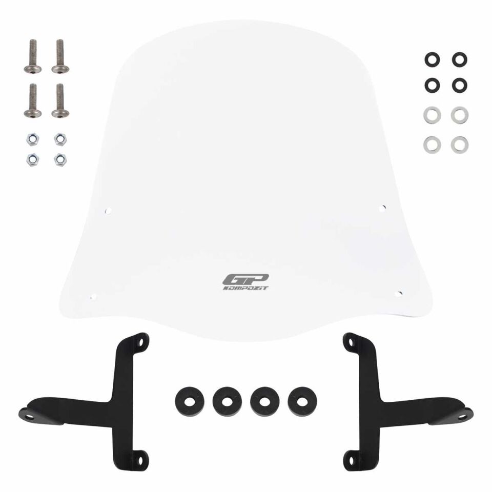 GP Kompozit Scooter Universal 2020 Uyumlu Ön Cam Şeffaf