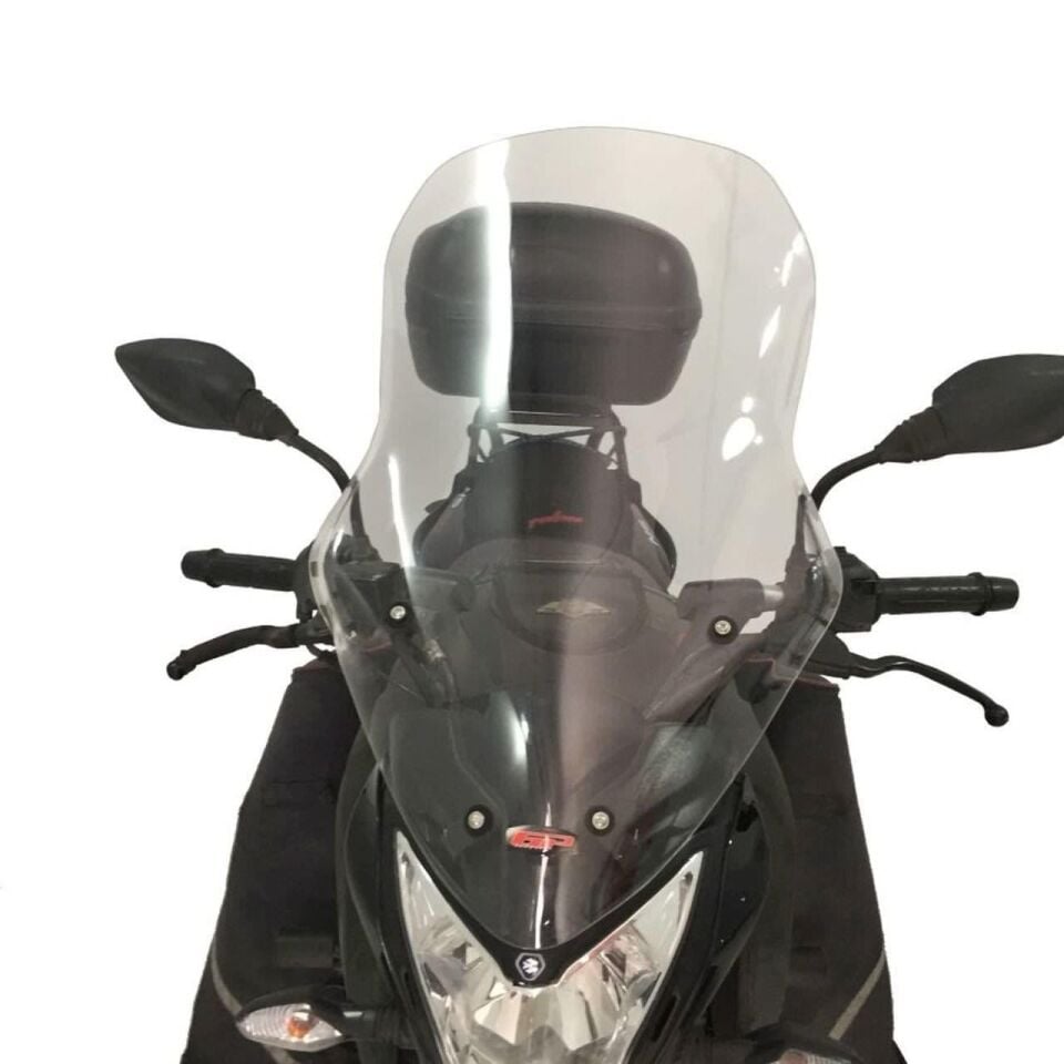 GP Kompozit Bajaj Pulsar NS 200 2011-2024 Uyumlu Uzun Tur Camı Şeffaf 59 cm