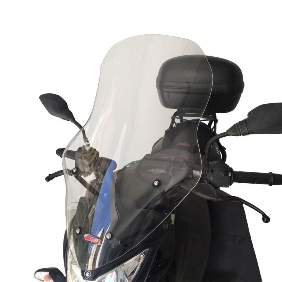 GP Kompozit Bajaj Pulsar NS 200 2011-2024 Uyumlu Uzun Tur Camı Şeffaf 59 cm